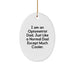 Funny Optometrist Dad Gifts for Men Oval Ornament with Christmas Unique Gifts from Family - Image 1