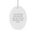 Funny Personal Care Aide Dad Gifts from Men to Family for Christmas Unique Oval Ornaments - Image 1