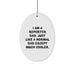 Funny Reporter Dad Gifts from Men to Friends - Oval Ornament for Christmas Unique Presents - Image 1