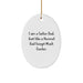 Funny Sailor Gifts from Dad to Son - Oval Ornament for Christmas Unique Presents for Men - Image 1