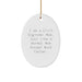 Civil Engineer Mom Christmas Oval Ornament Gifts from Family, Friends for Civil Engineer Woman Men - Image 1