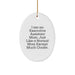 Executive Assistant Mom Christmas Oval Ornament Gifts from Friends and Family - Image 1