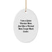 Game Warden Mom Funny Christmas Unique Gifts from Friends to Game Wardens Oval Ornament - Image 1