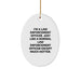 Funny Law Enforcement Officer Gifts, Oval Ornament with Hot Quote, Christmas Memorable Presents for Men, Women, Friends, Coworkers, Family - Gifts from Us to You - Image 1