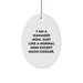 Funny Manager Mom Gifts for Mom, Oval Ornament Christmas Unique Presents from Family - Image 1