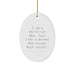 Funny Mortician Mom Christmas Unique Gifts for Mortician Friends - Oval Ornament Gifts from Family to Mortician Women - Image 1