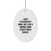Psychiatrist Mom Oval Ornament Funny Gift for Psychiatric Friends and Family, Oval Ornament Gifts from Friends and Family for Psychiatrist Men and Women, Christmas Unique Gifts - Image 1