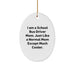 Funny School Bus Driver Mom Gifts from Friends for Christmas Unique Oval Ornament - Image 1