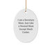 Funny Secretary Mom Oval Ornament Gifts for Secretaries from Family Members - Image 1