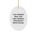 Funny Sheriff Mom Gifts Oval Ornament for Sheriff Wife or Sheriff Mom Christmas Unique Gifts - Image 1