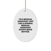 Funny Medical Assistant Oval Ornament Gifts from Men to Women Friends Family Coworkers for Christmas Unique Decorations - Image 1