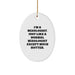 Funny Mixologist Gifts from Men to Women, Oval Ornament for Friends, Coworkers, Family, 'I'm A Mixologist' - Image 1