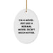 Funny Model Oval Ornament - Gifts from Friends and Family for Model Enthusiasts, Unique Christmas Unique Gifts for Men and Women - Image 1