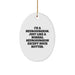 Funny Neurosurgeon Gifts for Men - Oval Ornament from Friends, Christmas Unique Decorations - Image 1