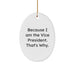 Funny Vice President Oval Ornament Gifts from Friends for Men, Unique Christmas Unique Gifts - Image 1