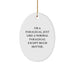 Paralegal Oval Ornament, Funny Quote, Gifts from Family to Paralegal, for Christmas - Image 1