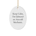 Funny Aircraft Mechanic Gift for Friends, Unique Oval Ornament, Christmas Unique Gifts from Friends to Friends - Image 1