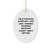 Physician Assistant Gifts, Funny Quote, Oval Ornament for Christmas, Gifts from Men to Physician Assistants, Perfect for Home, Office, or Coworkers - Image 1