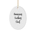 Funny Chef Oval Ornament Gifts from Men to Amazing F--king Chef, Perfect for Christmas Unique Gifts - Image 1