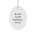 Funny Maintenance Worker Gifts from Men to Maintenance Worker Friends, Oval Ornament Christmas Unique Gifts for Maintenance Worker Family Members, Amazing F--king Maintenance Worker Quote - Image 1