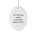 Auditor Gifts from Men to Friends Christmas Unique Gifts - Sexy Auditor Everybody's Talking About Oval Ornament - Image 1