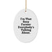 Funny Farmer Gifts for Men, I'm That Sexy Farmer Everybody's Talking About, Oval Ornament, Christmas Unique Presents from Friends or Family - Image 1