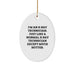 Funny X-Ray Technician Gifts, Oval Ornament for X-Ray Technician, Gifts from Men to Friends Who Love X-Rays - Image 1