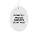 Funny Musician Oval Ornament, Gifts for Musicians from Friends, Christmas Unique Gifts - Image 1