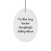 Funny Teacher Oval Ornament Gifts from Men to Teachers, 'I'm That Sexy Teacher Everybody's Talking About.' Unique Christmas Unique Gifts for Women - Image 1