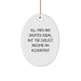 Funny Accountant Gifts from Men to Their Friends and Family - Oval Ornament with Coolest Become An Accountant Quote, Christmas Unique Gifts - Image 1