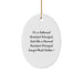 Funny Assistant Principal Gifts, Oval Ornament, I'm A Tattooed Assistant Principal, Christmas Unique Gifts from Friends, Gifts for Assistant Principals - Image 1