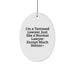 Funny Lawyer Oval Ornament, Lawyer Gifts for Men, Christmas Unique Gifts from Friends, Lawyer Decorations for Office - Image 1