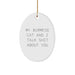 Burmese Cat Lovers Gift, Funny Oval Ornament, 'Talk Shit' Quote, Christmas Unique Gifts from Men to Friends - Image 1