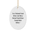 Funny Truck Driver Gifts for Men, Oval Ornament from Friends, Christmas Unique Decorations, 'I'm A Tattooed Truck Driver...' - Image 1