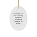 Classic Car Collecting Christmas Oval Ornament Gifts from Friends, Funny Quote for Men, Women, Coworkers, Family - Image 1