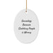Genealogy Gifts for Genealogy Lovers, Oval Ornament, Funny Quote - Gifts from Women to Family, Christmas Unique Decorations - Image 1