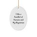 Funny Abyssinian Cat Oval Ornament Gifts for Cat Lovers from Family during Christmas - Image 1
