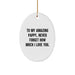 Funny Christmas Unique Gifts for Pappy, To My Amazing Pappy Oval Ornament, Beautiful Pappy Gifts from Family - Image 1