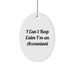 Funny Accountant Gifts for Men - Oval Ornament 'I Can't Keep Calm I'm An Accountant' Christmas Unique Presents from Friends to Family - Image 1