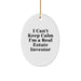 Funny Gifts for Real Estate Investor Friends, Oval Ornament Inspirational Quote I'm A Real Estate Investor, Christmas Unique Gifts from Friends - Image 1