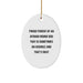 Proud Afghan Hound Dog Parent Gifts from Family for Christmas Unique Oval Ornaments, Funny Quote Afghan Hound Dog Mom and Dad Gifts for Friends - Image 1