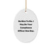 Compliance Officer Gift, Funny Oval Ornament with 'Be Nice To Me. I May Be Your Compliance Officer One Day.', Christmas Unique Gifts from Friends - Image 1