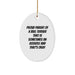 Bull Terrier Dog Lover Gifts from Friends, Family, or Coworkers - Funny Oval Ornament for Christmas - Image 1