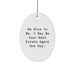 Funny Real Estate Agent Oval Ornament Gifts from Men to Women, Friends, Coworkers, Family, Unique Christmas Unique Gifts for Real Estate Agent - Image 1