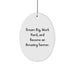 Funny Farmer Oval Ornament, Gifts from Friends, Family, or Coworkers for Amazing Farmers, Christmas Unique Gifts - Image 1