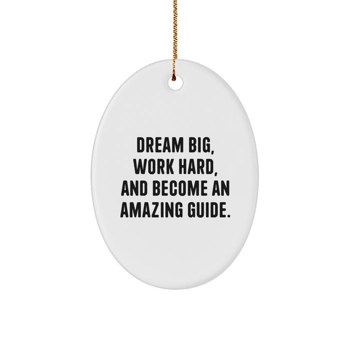 Inspirational Guide Oval Ornament Gifts from Friends for Guide, Christmas Unique Gifts, Gift Ideas for Guide, Guide Oval Ornament Decor - Image 1