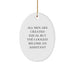 Funny Assistant Gifts Oval Ornament for Men - 'All Men Are Created Equal But The Coolest Become An Assistant' - Unique Christmas Unique Gifts for Assistants from Friends, Coworkers, Family - Image 1