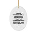 Funny Labrador Retriever Dog Gifts for Men - Oval Ornament with 'Proud Parent...' Quote, Christmas Unique Gifts from Mom - Image 1