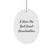 Funny Grandmother Gifts for Christmas Oval Ornament from I Have The Best Great Grandmother, Gifts from Family to Grandmother - Image 1