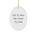 Funny Bonus Mom Gifts from Family Members - Oval Ornament - First My Bonus Mom, Forever My Friend - Image 1
